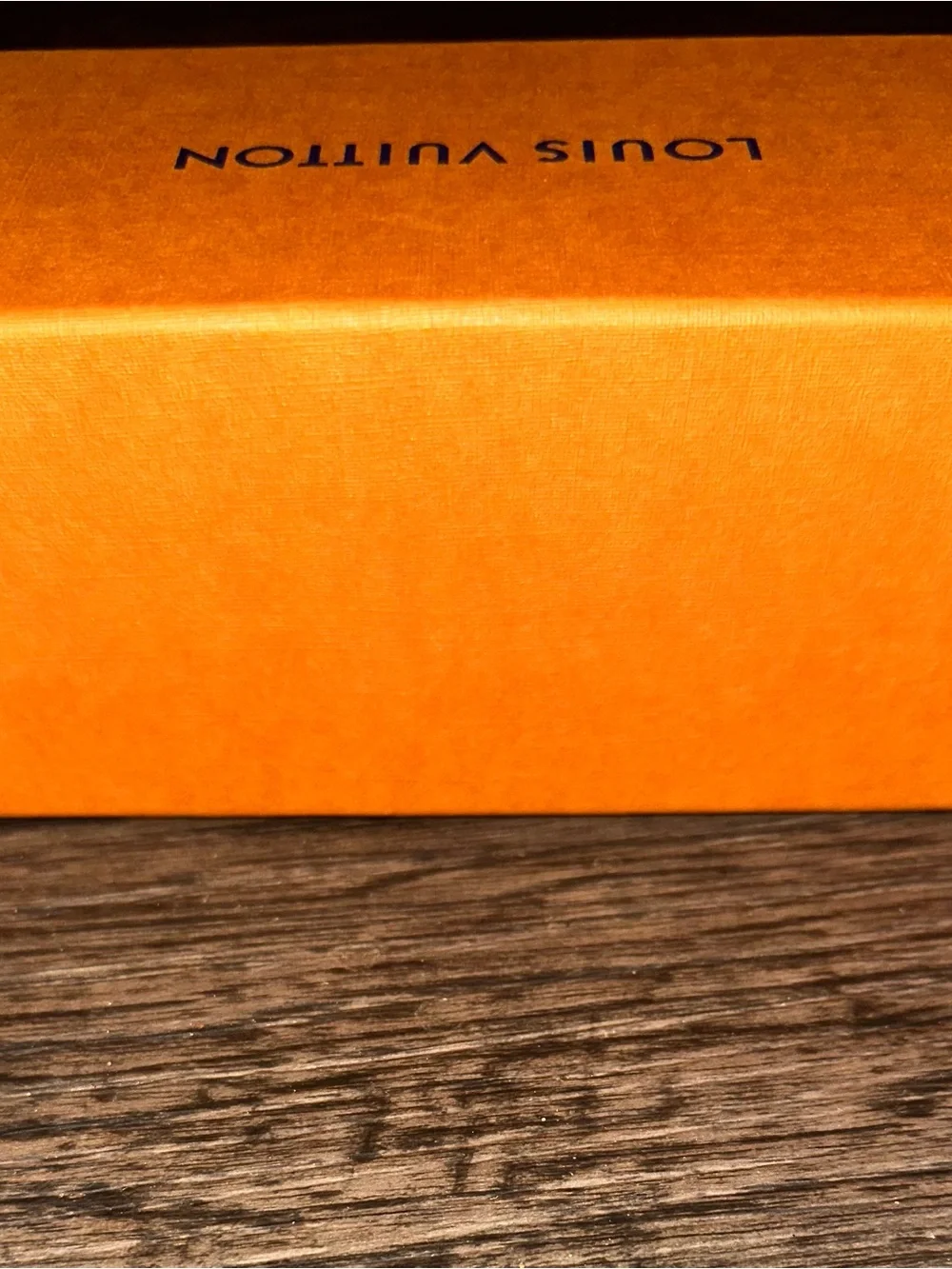 Louis Vuitton Orange Box with Cream Drawer and Blue Pull